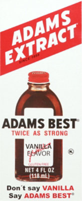 Adams Extract Adams Best Extract Vanilla Twice as Strong - 4 Fl. Oz. - Image 2