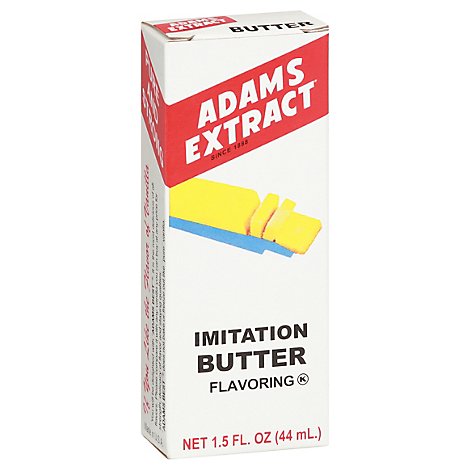 Adams Extract Imitation Butter Flavor - 1.5 Fl. Oz.