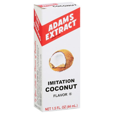 Adams Extract Imitation Coconut Flavor - 1.5 Fl. Oz. - Image 1