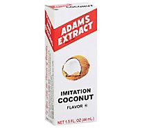 Adams Extract Imitation Coconut Flavor - 1.5 Fl. Oz.
