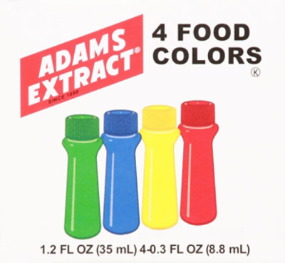 Adams Extract Food Color Pack - 4.25 Fl. Oz. - Image 2