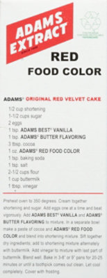 Adams Extract Food Color Red - 1.5 Fl. Oz. - Image 4