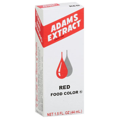 Adams Extract Food Color Red - 1.5 Fl. Oz. - Image 1