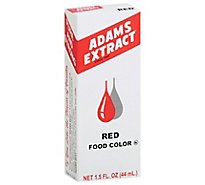 Adams Extract Food Color Red - 1.5 Fl. Oz.