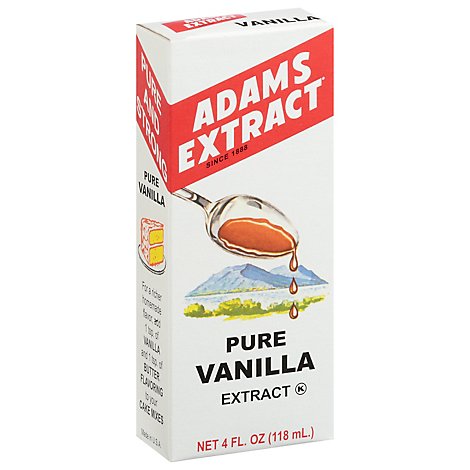 Adams Extract Extract Pure Vanilla - 4 Fl. Oz.