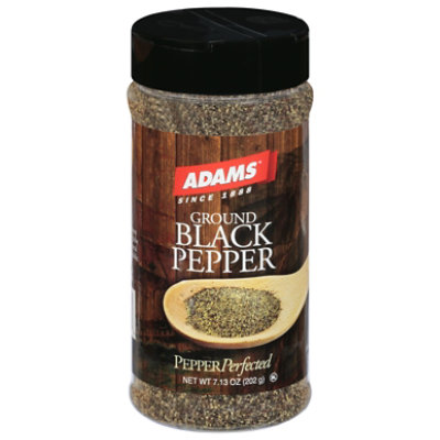 Adams Black Pepper Ground - 7.13 Oz - Image 1