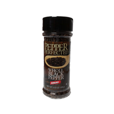 Adams Black Pepper Whole - 3.25 Oz - Image 1