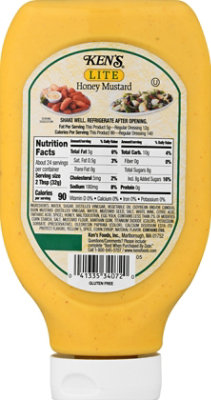 Kens Steak House Dressing Topping & Spread Lite Honey Mustard Squeeze Bottle - 24 Fl. Oz. - Image 6