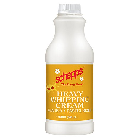 Schepps 40% Fresh Heavy Whipping Cream Plastic Bottle - 1 Quart