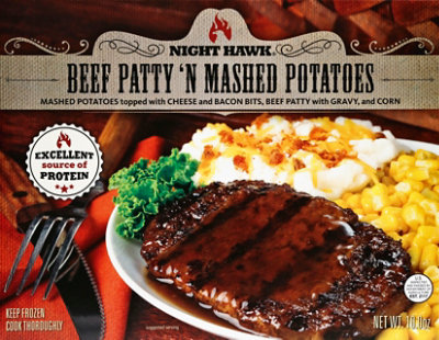 Night Hawk Beef Patty N Mashed Potatoes - 10 Oz - Image 2