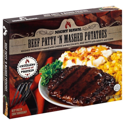 Night Hawk Beef Patty N Mashed Potatoes - 10 Oz - Image 1