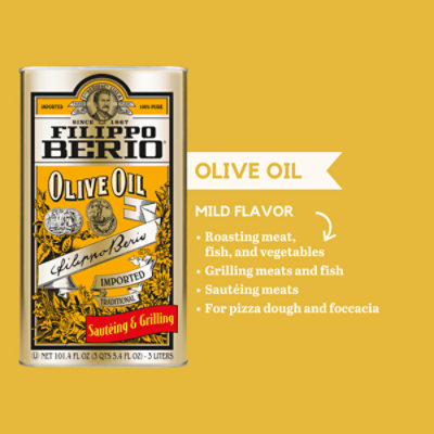 Filippo Berio Olive Oil Sauteing & Grilling - 101.4 Fl. Oz. - Image 3