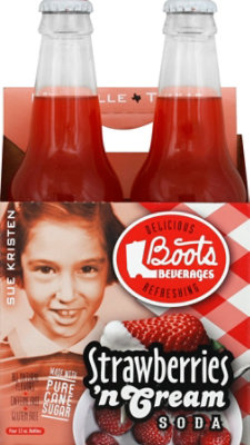 Boots Beverages Strawberry'n Cream Soda - 4-12 Fl. Oz. - Image 2