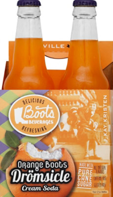 Boots Beverages Orange DromsicleSoda - 4-12 Fl. Oz. - Image 2
