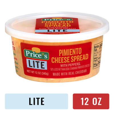 Prices Pimiento Cheese Lite Spread - 12 Oz - Image 1