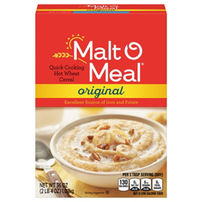 Malt O Meal Breakfast Cereal Hot Wheat Quick Cooking Original - 36 Oz - Image 3