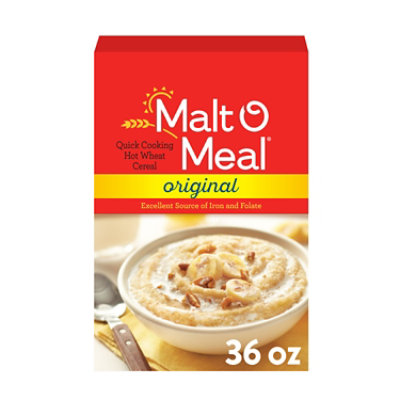 Malt O Meal Breakfast Cereal Hot Wheat Quick Cooking Original - 36 Oz - Image 1
