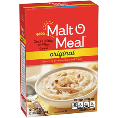 Malt O Meal Breakfast Cereal Hot Wheat Quick Cooking Original - 36 Oz - Image 5