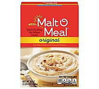 Malt O Meal Breakfast Cereal Hot Wheat Quick Cooking Original - 36 Oz