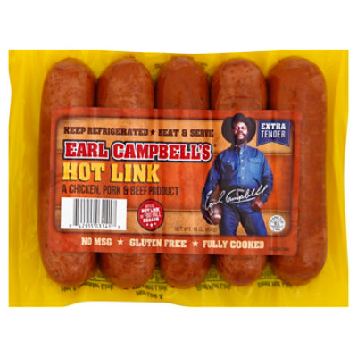 Earl Campbell Hot Links - 16 Oz - Image 1