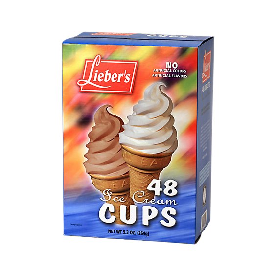 Liebers Ice Cream Cups - 48 Count