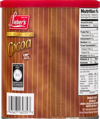 Liebers Cocoa Premium  Can 7 Oz - 7 Oz - Image 5