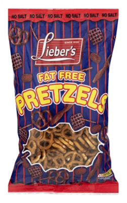 Liebers Pretzels Mini Fat Free No Salt - 14 Oz - Image 1