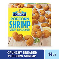 Gortons Popcorn Shrimp Crunchy Golden Breaded - 14 Oz - Image 2
