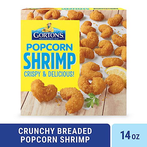 Gortons Popcorn Shrimp Crunchy Golden Breaded - 14 Oz