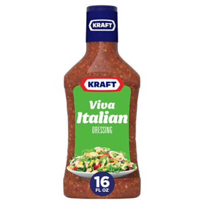 Kraft Viva Italian Salad Dressing Bottle - 16 Fl. Oz. - Image 1