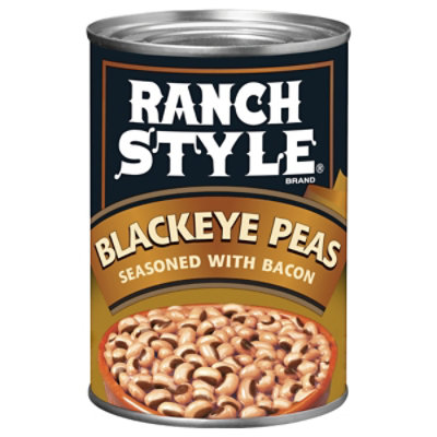 Ranch Style Blackeye Peas Seasoned With Bacon Canned Beans - 15 Oz - Image 1