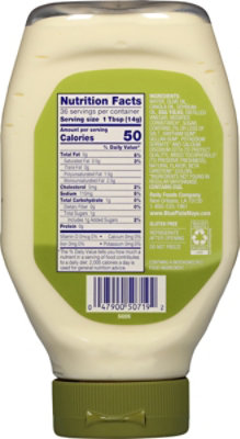 Blue Plate Mayonnaise Light with Olive Oil Squeeze Bottle - 18 Fl. Oz. - Image 7