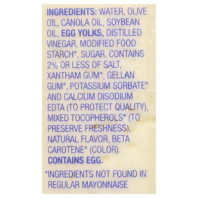 Blue Plate Mayonnaise Light with Olive Oil  - 30 Fl. Oz. - Image 5