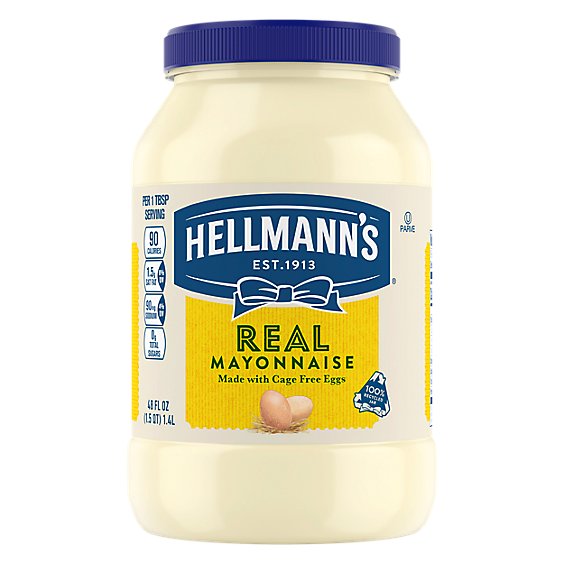 Hellmanns Mayonnaise Real - 48 Oz