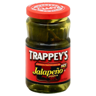 Trappeys Peppers Jalapeno Hot - 12 Fl. Oz. - Image 1