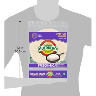 Guerrero Fresquiricas Flour Tortillas Fajita Size - 16 Count - Image 6