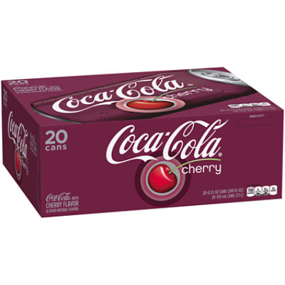 Coca-Cola Soda Pop Flavored Cherry - 12-12 Fl. Oz.