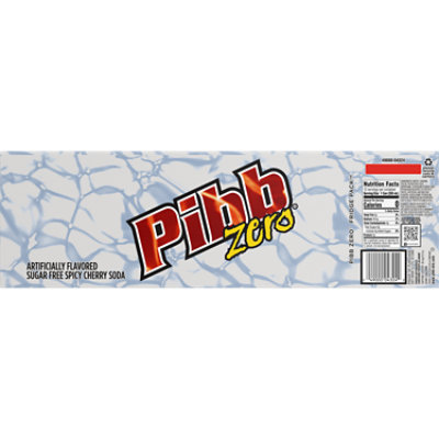 Pibb Zero Sugar Free Pop Cola Pack - 12-12 Oz - Image 5