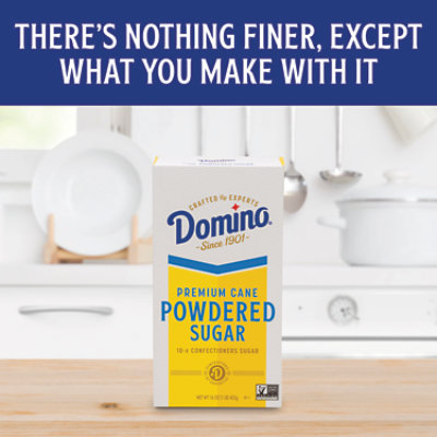 Domino Premium Cane Powdered Sugar Carton - 1 Lb - Image 2