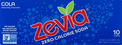 Zevia Cola Zero Sugar Soda - 10-12 Fl. Oz.