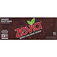 Zevia Root Beer Ginger Zero Calorie Soda - 10-12 Fl. Oz. - Image 1
