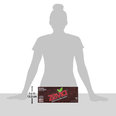 Zevia Ginger Root Beer Zero Sugar Soda - 10-12 Fl. Oz. - Image 5