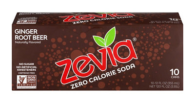 Zevia Ginger Root Beer Zero Sugar Soda - 10-12 Fl. Oz. - Image 6