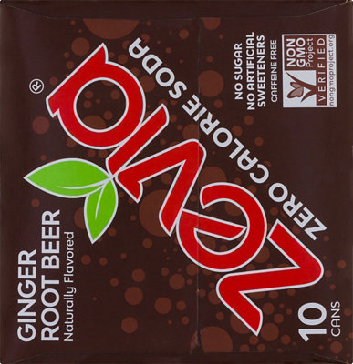 Zevia Ginger Root Beer Zero Sugar Soda - 10-12 Fl. Oz. - Image 3