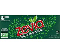 Zevia Ginger Ale Zero Sugar Soda - 10-12 Fl. Oz.
