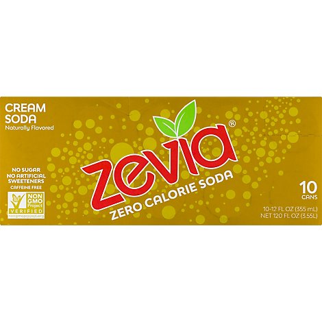 Zevia Cream Soda Can - 10-12 Fl. Oz.