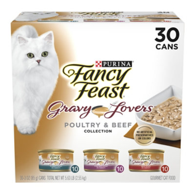 Fancy Feast Cat Food Wet Gravy Lovers Turkey In Roasted Turkey Gravy - 30-3 Oz