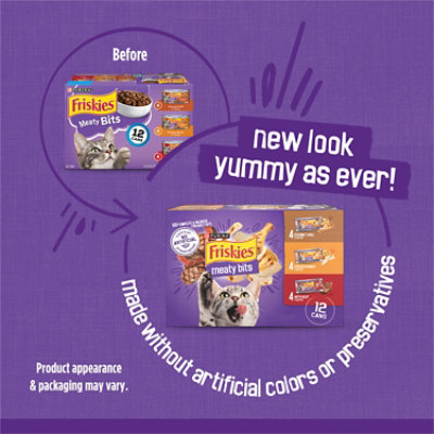 Purina Friskies Gravy Wet Cat Variety Pack Meaty Bits - 12-5.5 Oz - Image 2