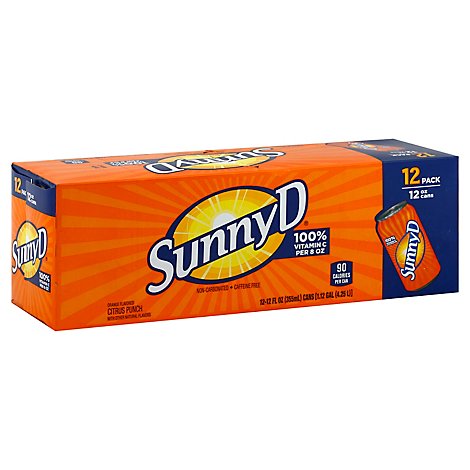 SunnyD Citrus Punch Orange Flavored - 12-12 Fl. Oz.