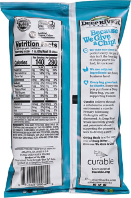 Deep River Snacks Sea Salt & Vinegar Kettle Cooked Potato Chips - 2 Oz - Image 5